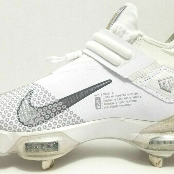 Nike Force Zoom Trout 7 White CI3134-101 Baseball MIKE TROUT RaRe Men's … - Picture 8 of 10